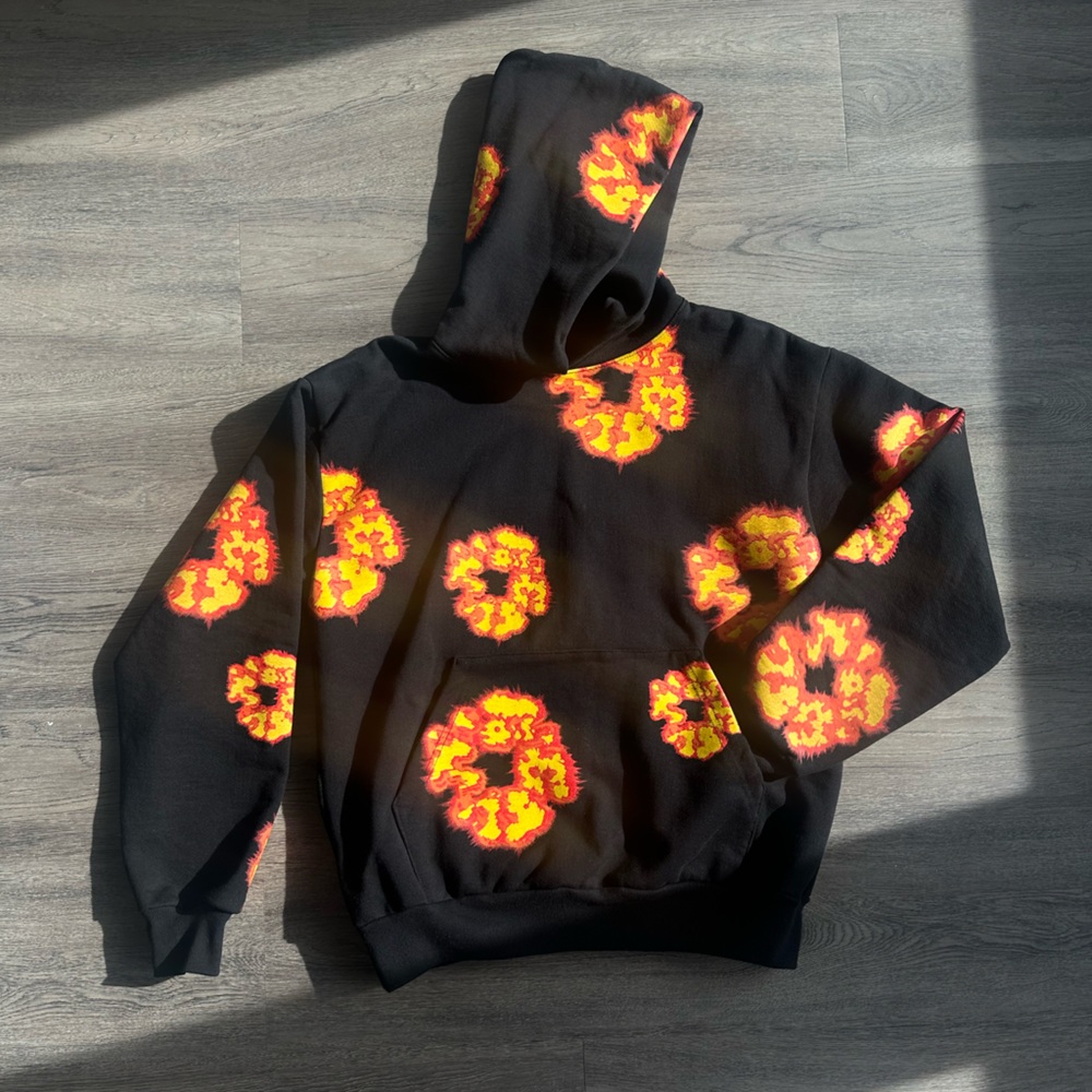 Denim Tears x OFFSET Black and Orange Hoodie